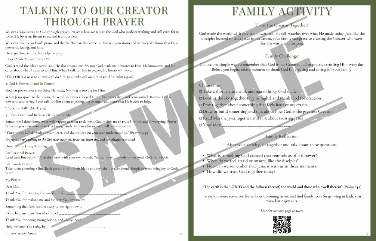 ESA Yearly Devotional Magazine For Kids